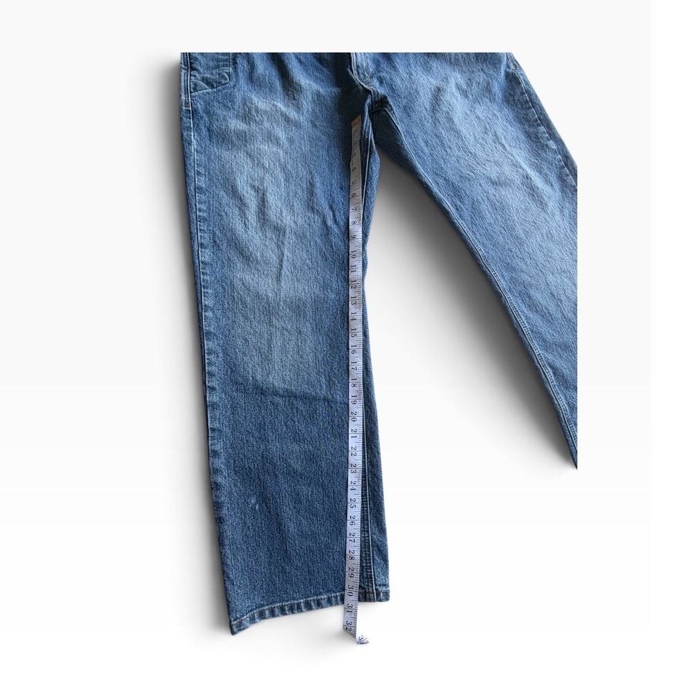 Ariat Rebar M5 Straight Leg Jeans Mens 40x32 Blue Denim GUC Workwear Rugged - Picture 5 of 6